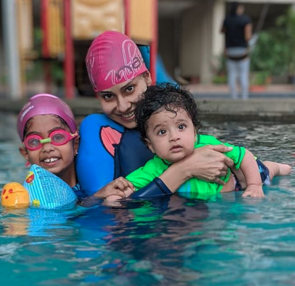 Chhavi Mittal, Areeza Hussein and Arham Hussein